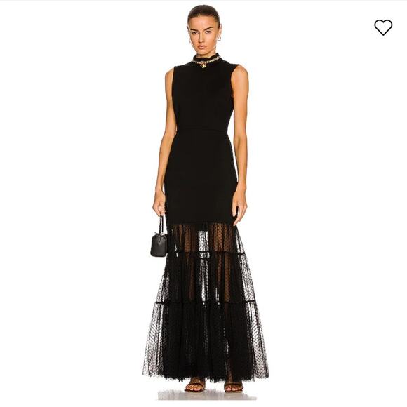 STAUD Dresses & Skirts - Staud Daffodil Maxi Evening Gown Open Back Cutout Dress Black Size XS